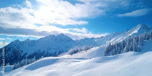 Wallpaper Mural snowboarding and skiing concept Torontodigital.ca