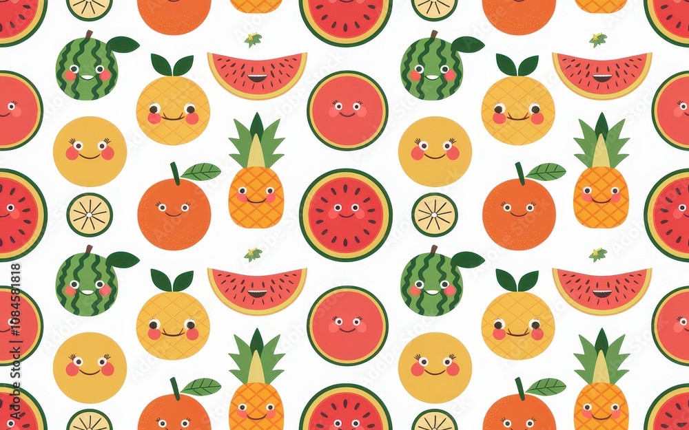 seamless pattern with fruits seamless pattern with fruits