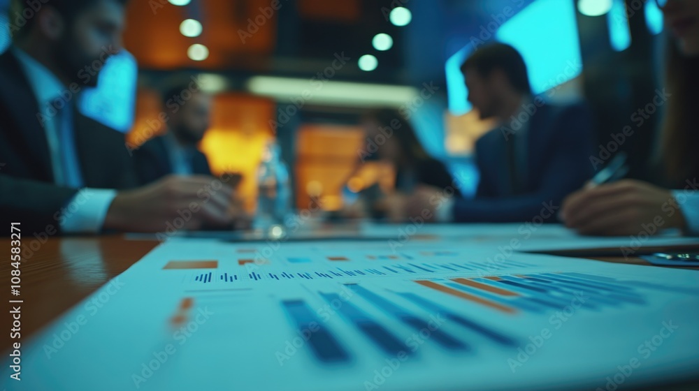A group of people sitting around a table reviewing documents and making notes A group of people sitting around a table reviewing documents and making notes