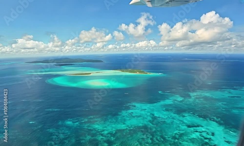 Aerial View of Tropical Islands
