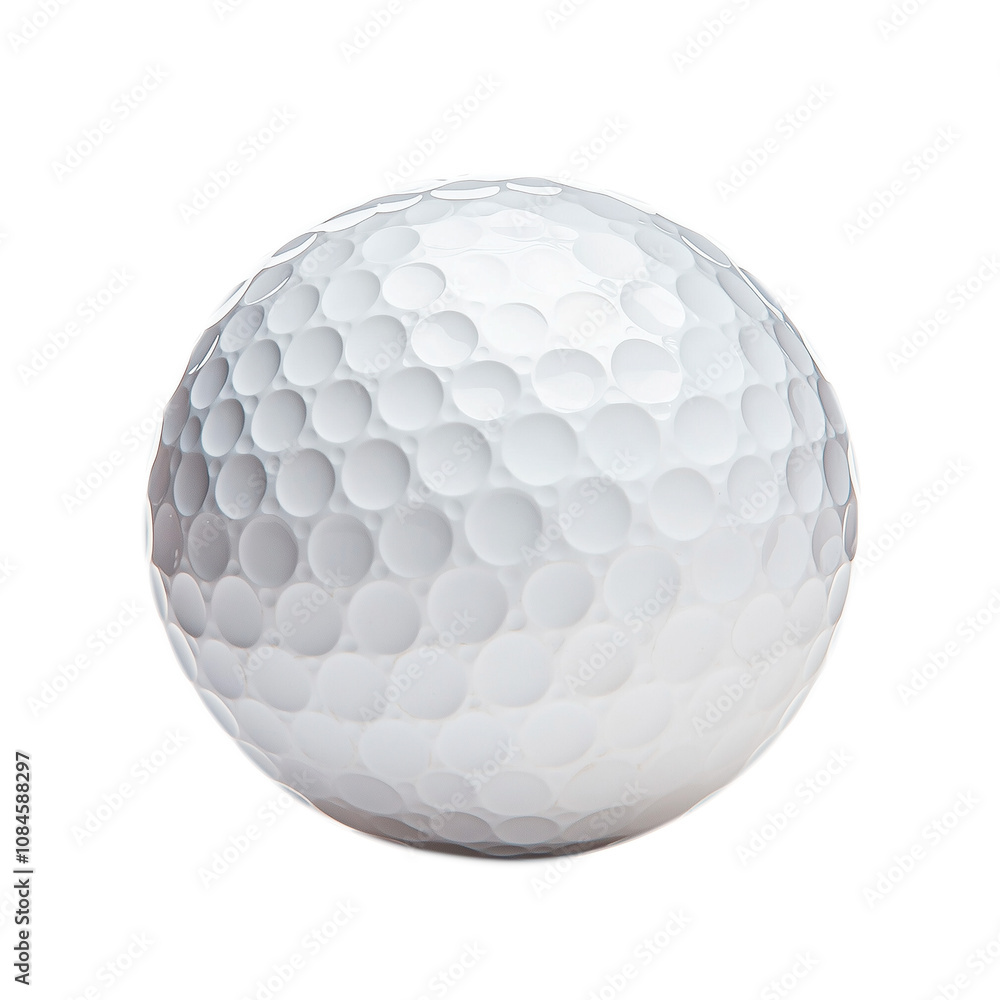 A white golf ball isolated on transparent background
A white golf ball isolated on transparent background