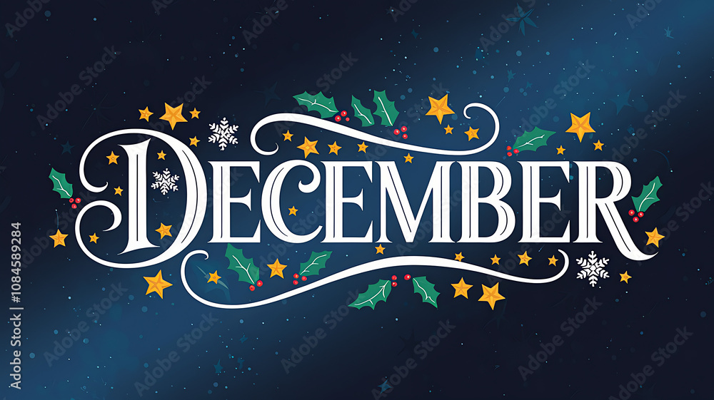 december text art december text art