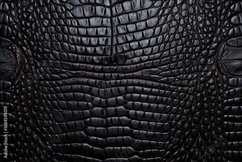 Crocodile Black Leather Texture Background, Crocodile Black Leather Background, Leather Texture, Crocodile Leather 3D Texture, Crocodile Skin Texture, AI Generative