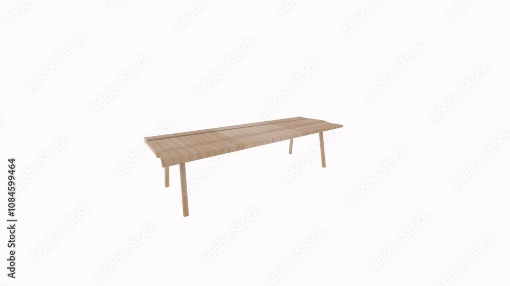 Wooden table isolated on white background Wooden table isolated on white background