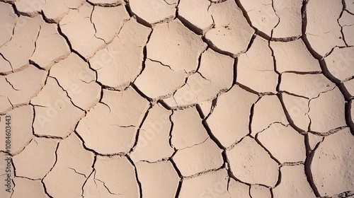 Surface of cracked dry earth highlighting drought, Concept illustration of global climate issues, global warming, climate change, drought, resource scarcity 