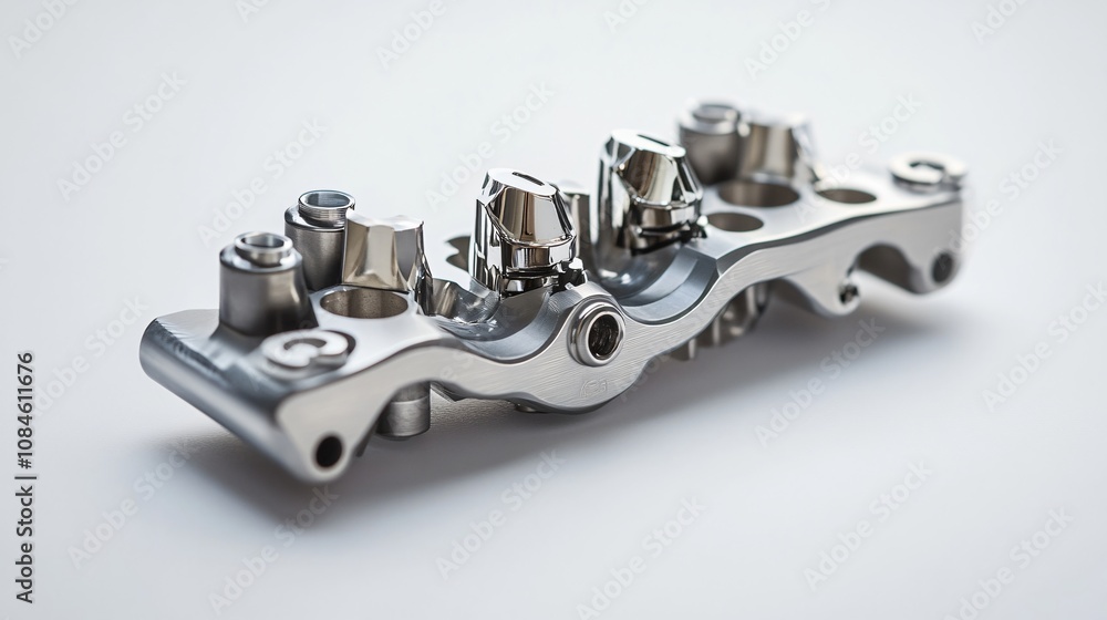 Intricate Metallic Component: A Study in Precision Engineering and Industrial Design Intricate Metallic Component: A Study in Precision Engineering and Industrial Design
