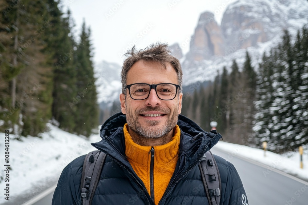 A man wearing glasses A man wearing glasses