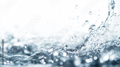 Dynamic Water Splash Photography: Crystal Clear Droplets in Motion