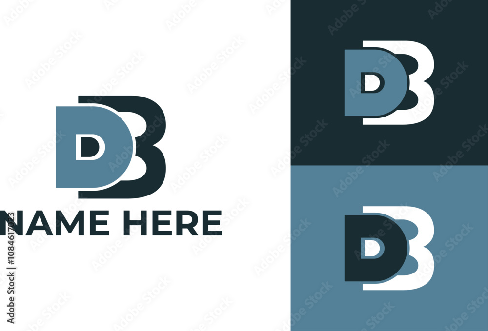 Letter DB logo design template Letter DB logo design template
