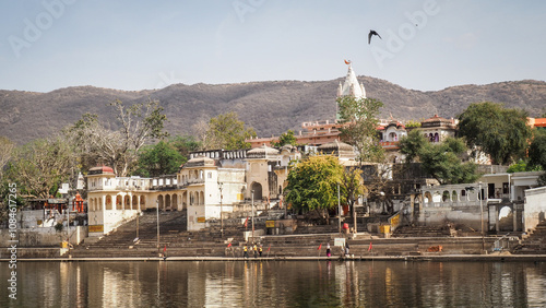 The architecture of Pushkar in India