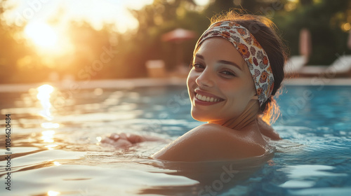 child in pool