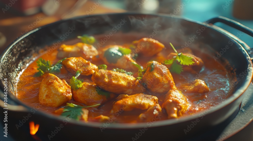 Indian chicken tikka masala curry in balti dish. indian food. Ultra realistic. Photorealistic hypermaximalist advertising photography hyper realistic fine detail Indian chicken tikka masala curry in balti dish. indian food. Ultra realistic. Photorealistic hypermaximalist advertising photography hyper realistic fine detail