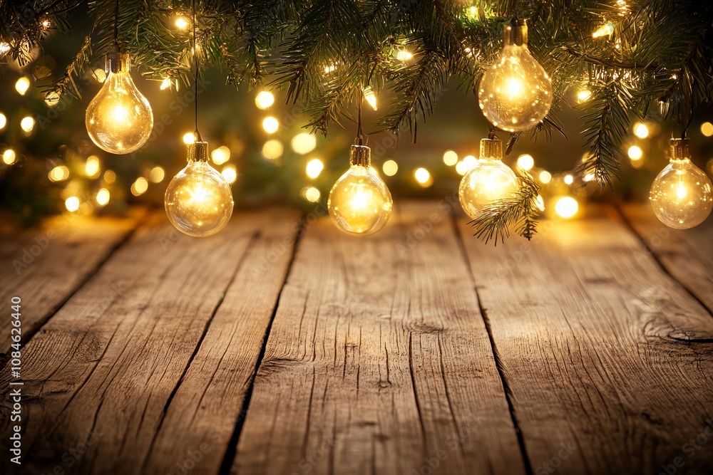 Magical tree adorned with hanging lights, creating a whimsical and enchanting atmosphere. Magical tree adorned with hanging lights, creating a whimsical and enchanting atmosphere.