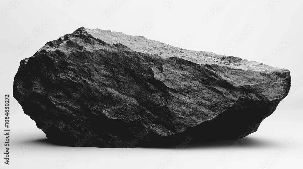 a black rock on a white background a black rock on a white background