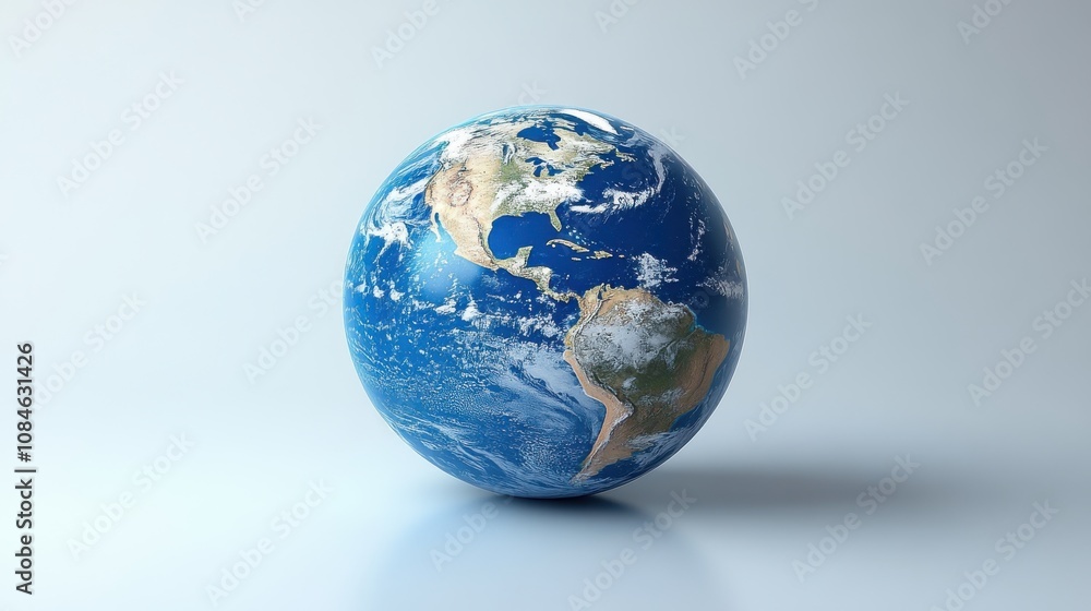 a blue and white globe a blue and white globe