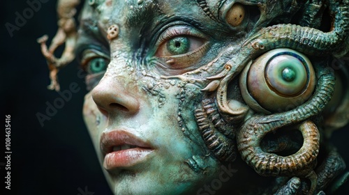 Enigmatic Creature: A Masterpiece of Fantasy Makeup