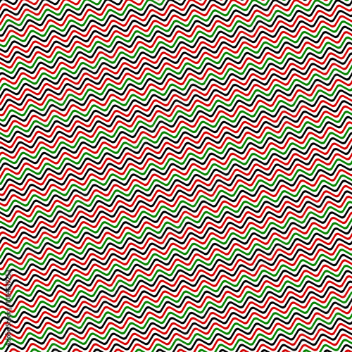 Holiday Waves Yuletide Christmas Kwanzaa Happy Holidays Jagged Wave Pattern 1154