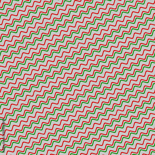Holiday Waves Yuletide Christmas Kwanzaa Happy Holidays Jagged Wave Pattern 1155