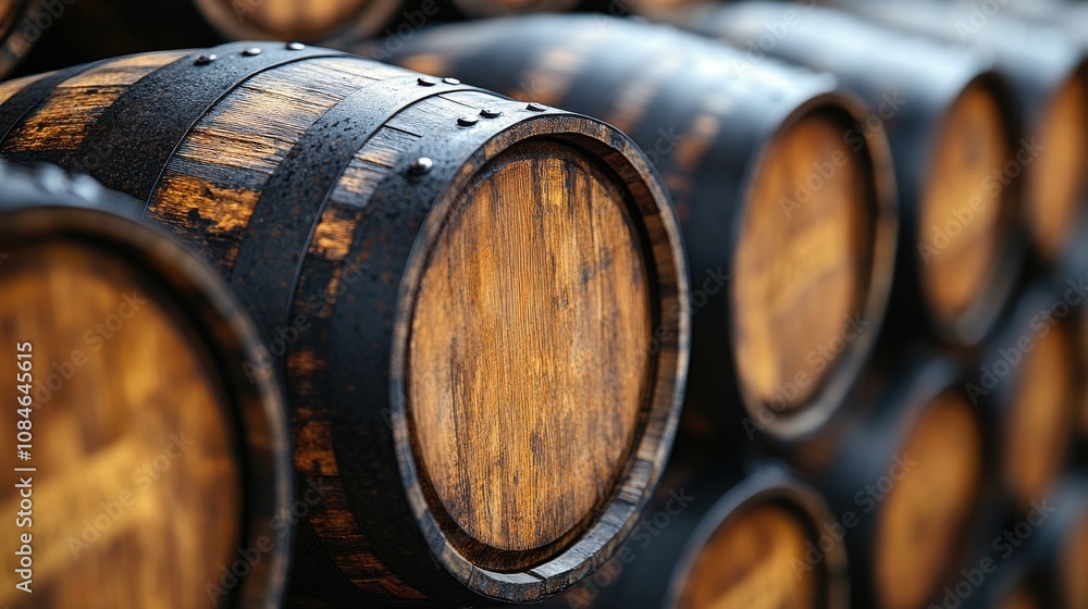 a group of black barrels a group of black barrels