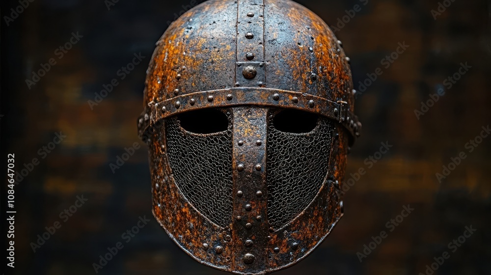 a helmet with a wire mesh face a helmet with a wire mesh face