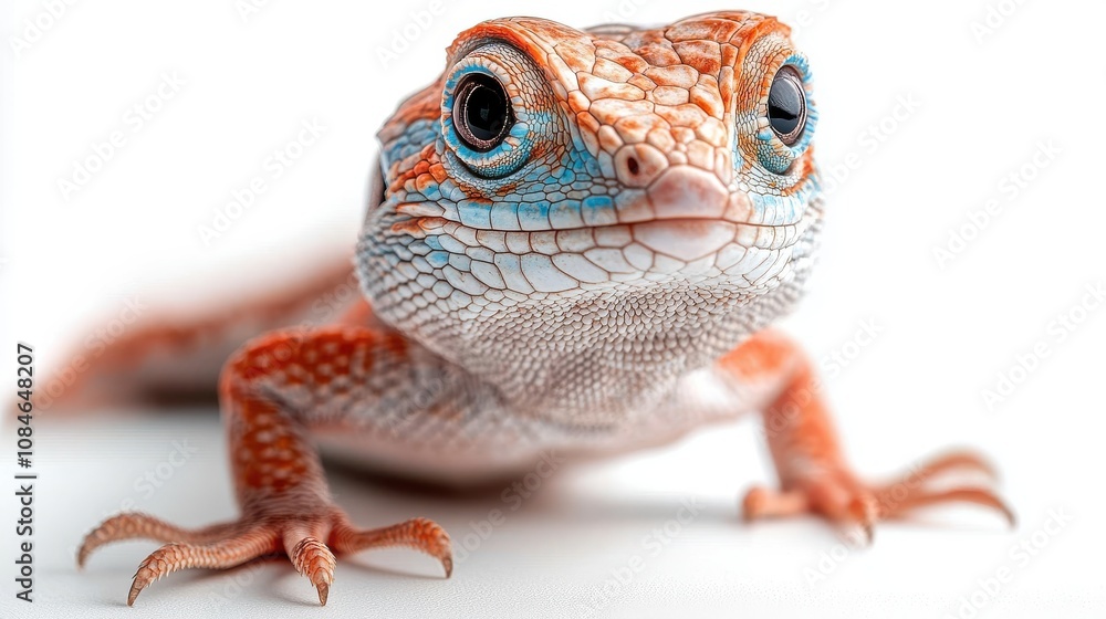 Obraz premium a lizard with a white background