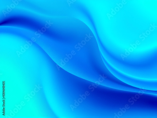 Smooth flowing blue waves create a calming and serene background perfect for relaxation and meditation experiences