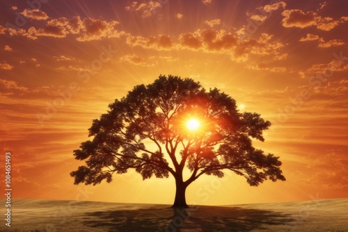Sunset Landscape Background, Sunset Scenery Wallpaper, Sunset Background, Beautiful Sunset Wallpaper, Nature Wallpaper, Sunrise Wallpaper, AI Generative