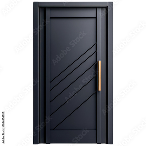 Modern Interior Door with Sleek Design and Handle