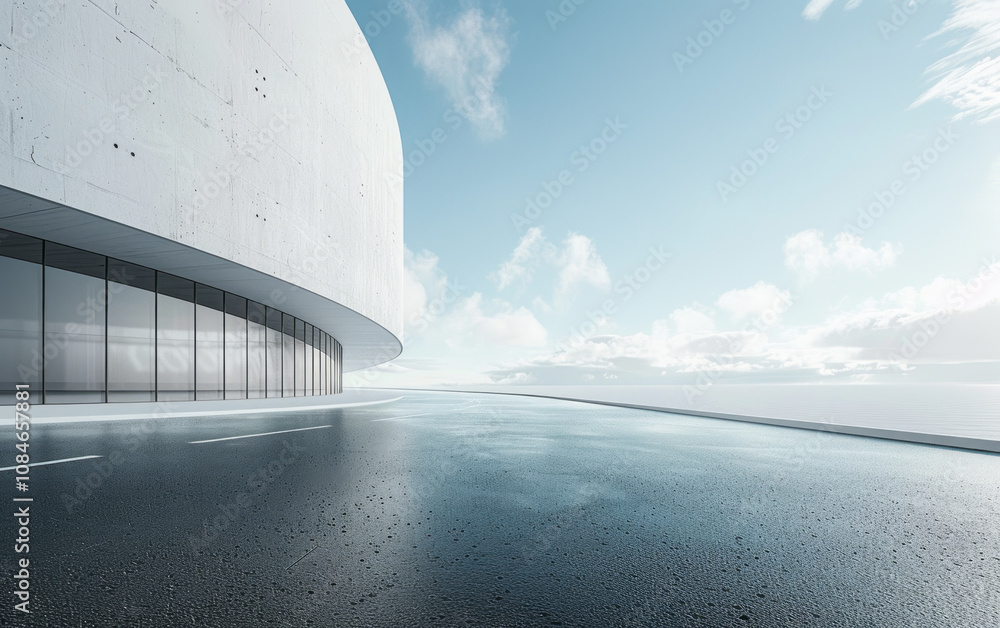 Minimalist modern art building space structure Minimalist modern art building space structure