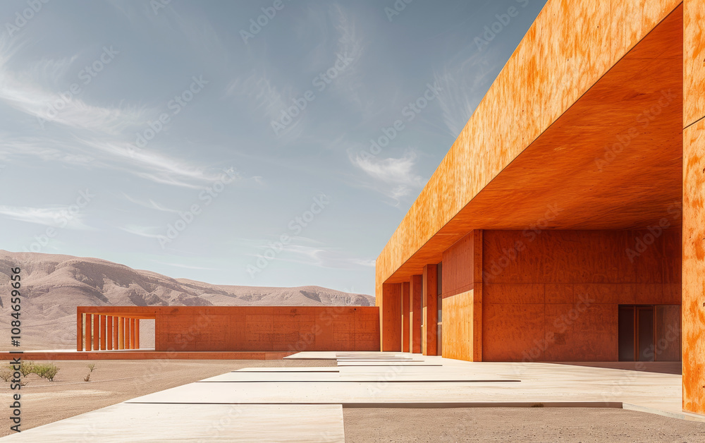 Minimalist modern art building space structure Minimalist modern art building space structure