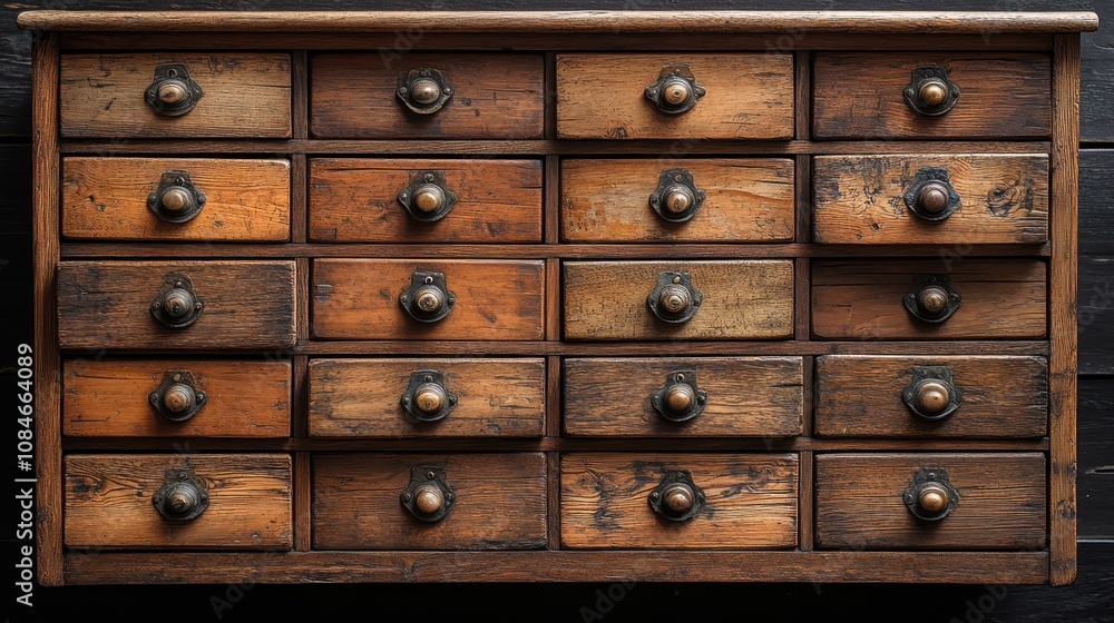 a wooden cabinet with drawers a wooden cabinet with drawers