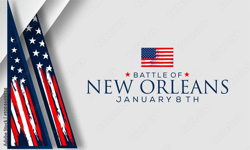 Battle of New Orleans vektor background. Battle of New Orleans creative for social media post, banner design. Battle of New Orleans vektor background. Battle of New Orleans creative for social media post, banner design.