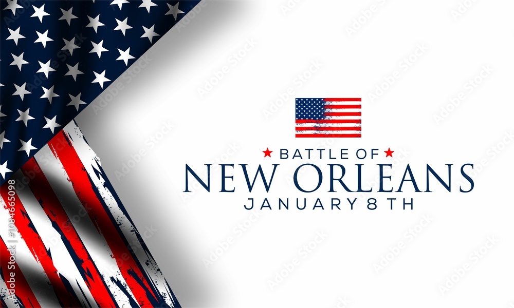 Battle of New Orleans vektor background. Battle of New Orleans creative for social media post, banner design. Battle of New Orleans vektor background. Battle of New Orleans creative for social media post, banner design.