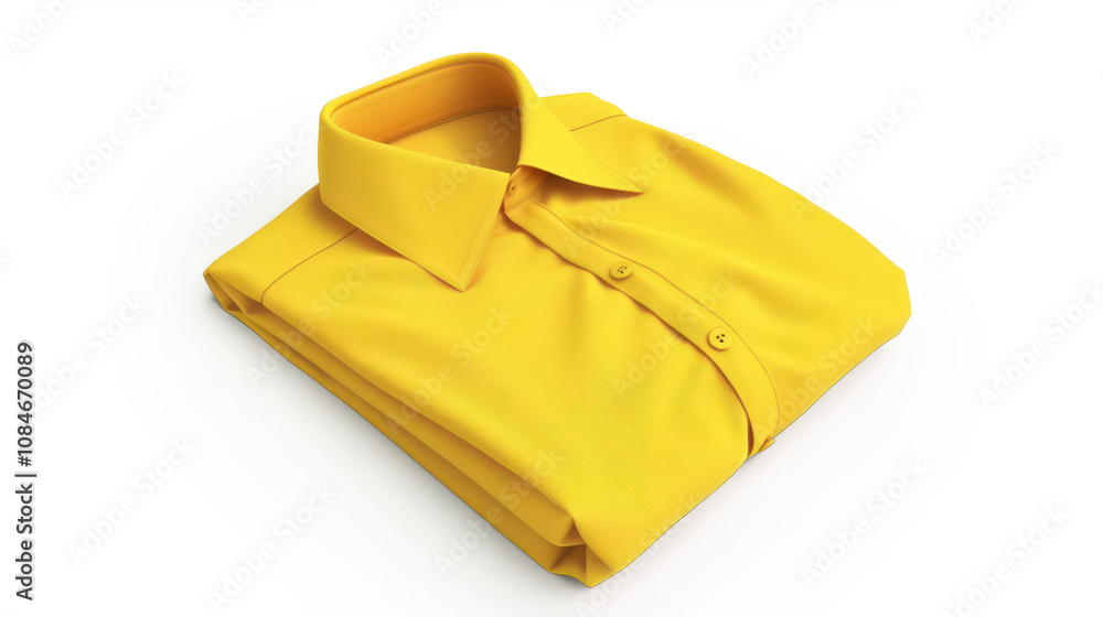 yellow shirt isolated on white yellow shirt isolated on white