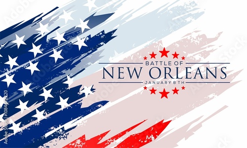 Battle of New Orleans vektor background. Battle of New Orleans creative for social media post, banner design.	 photo