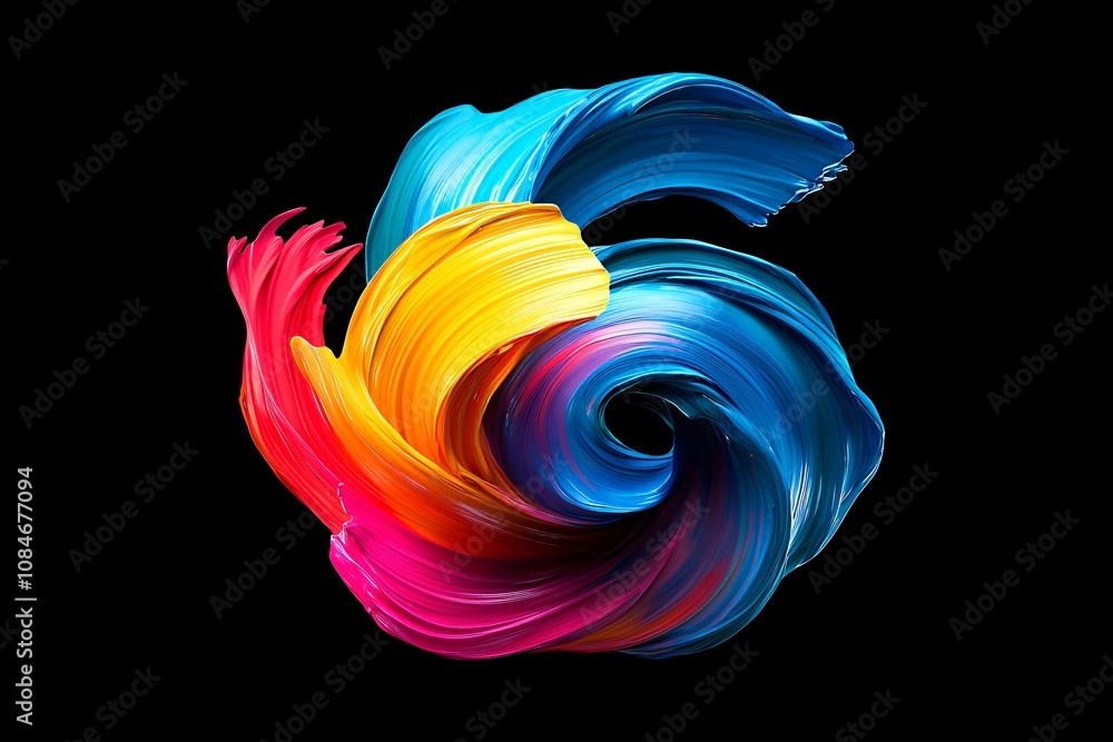 Vibrant Abstract Swirl: A Fusion of Colorful Energy Vibrant Abstract Swirl: A Fusion of Colorful Energy