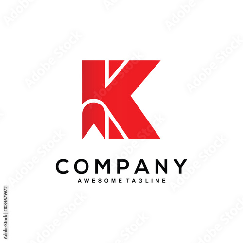 Letter K logo design for business