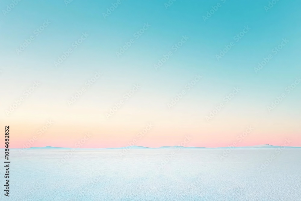 Tranquil Horizon: A Serene Blend of Blue and Pink Skies Tranquil Horizon: A Serene Blend of Blue and Pink Skies