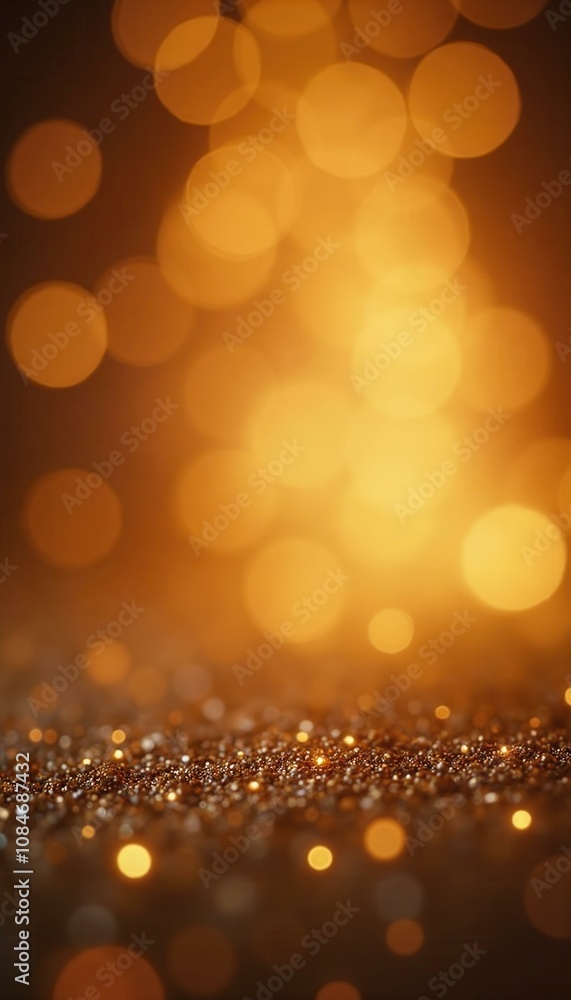 Golden Glitter Background, Festive Sparkling Texture for Holiday Design. Golden Glitter Background, Festive Sparkling Texture for Holiday Design.