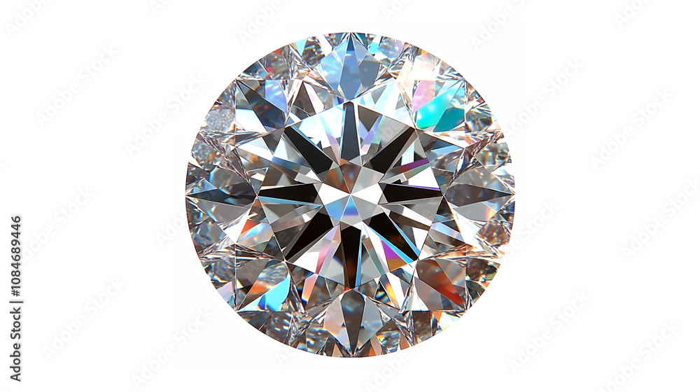Diamond, brilliant cut, sparkling, facets, gemstone, clarity, light refraction, precision, luxury, jewelry, precious stone, transparent, round, symmetrical, colorful reflections, high detail, photorea Diamond, brilliant cut, sparkling, facets, gemstone, clarity, light refraction, precision, luxury, jewelry, precious stone, transparent, round, symmetrical, colorful reflections, high detail, photorea
