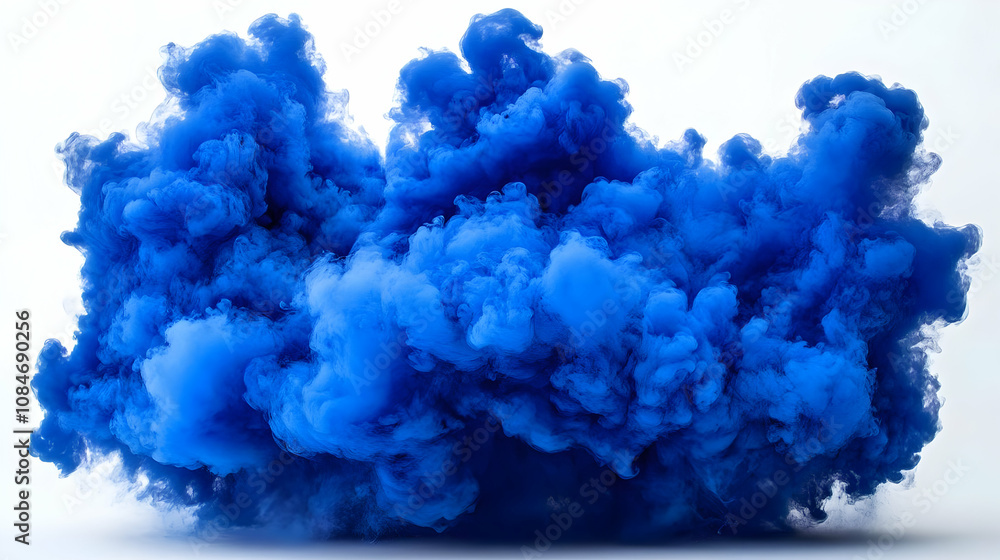 Blue Smoke Cloud Abstract Background
