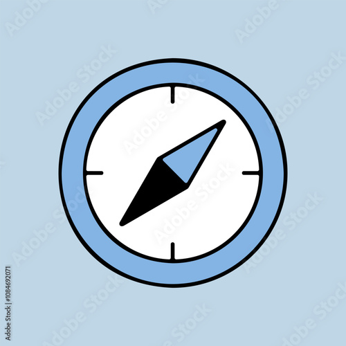Free Download Compas vector isolated icon. Navigation sign - GFXLoad