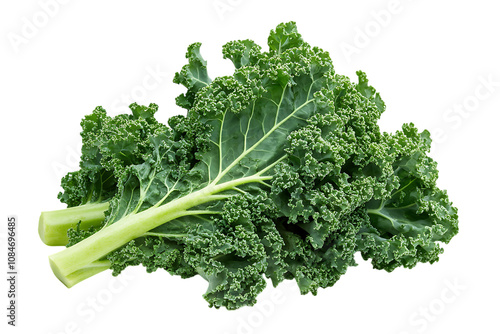 Chinese kale vegetable isolated png on a transparent background