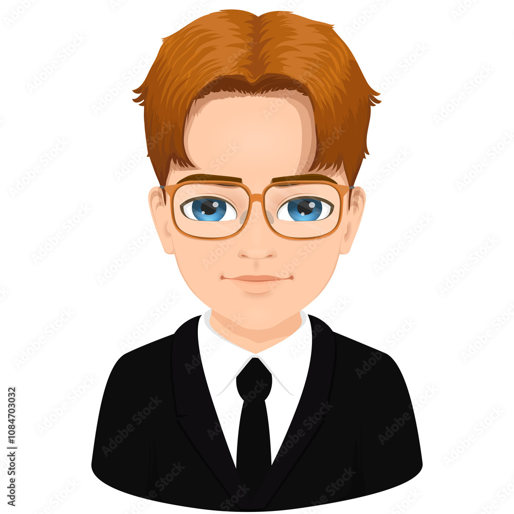 Portrait of young orange haired boy Portrait of young orange haired boy