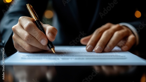 terms of use business concept businessman sign and terms of use and reading terms and conditions of website or service before clicking button agree and accept or decline online banking