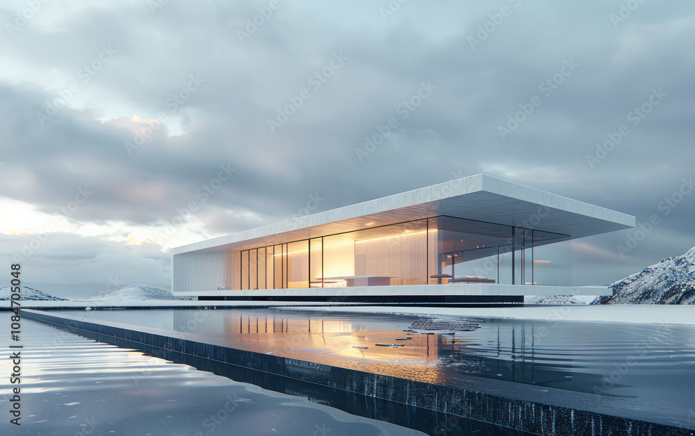Minimalist modern architecture and spatial structure
Minimalist modern architecture and spatial structure