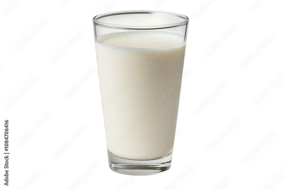 Glass of milk isolated png on a transparent background Glass of milk isolated png on a transparent background