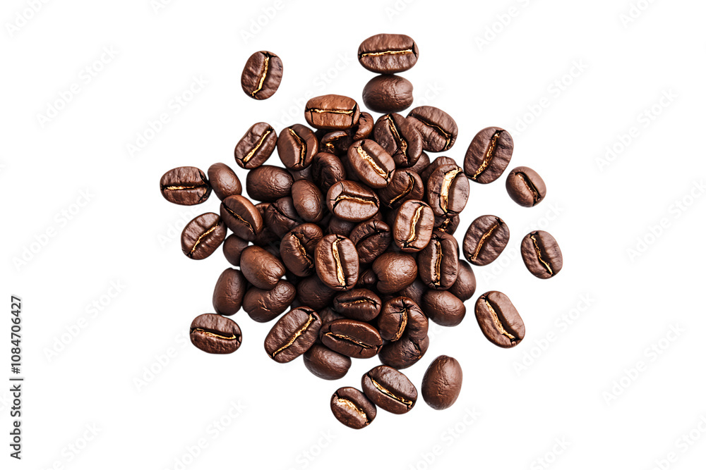 Naklejka premium Coffee isolated png on a transparent background