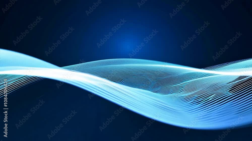 Abstract Blue Wave Design Flowing Lines and Gradients in Motion, Creating Depth for Digital Art Backgrounds. Abstract Blue Wave Design Flowing Lines and Gradients in Motion, Creating Depth for Digital Art Backgrounds.