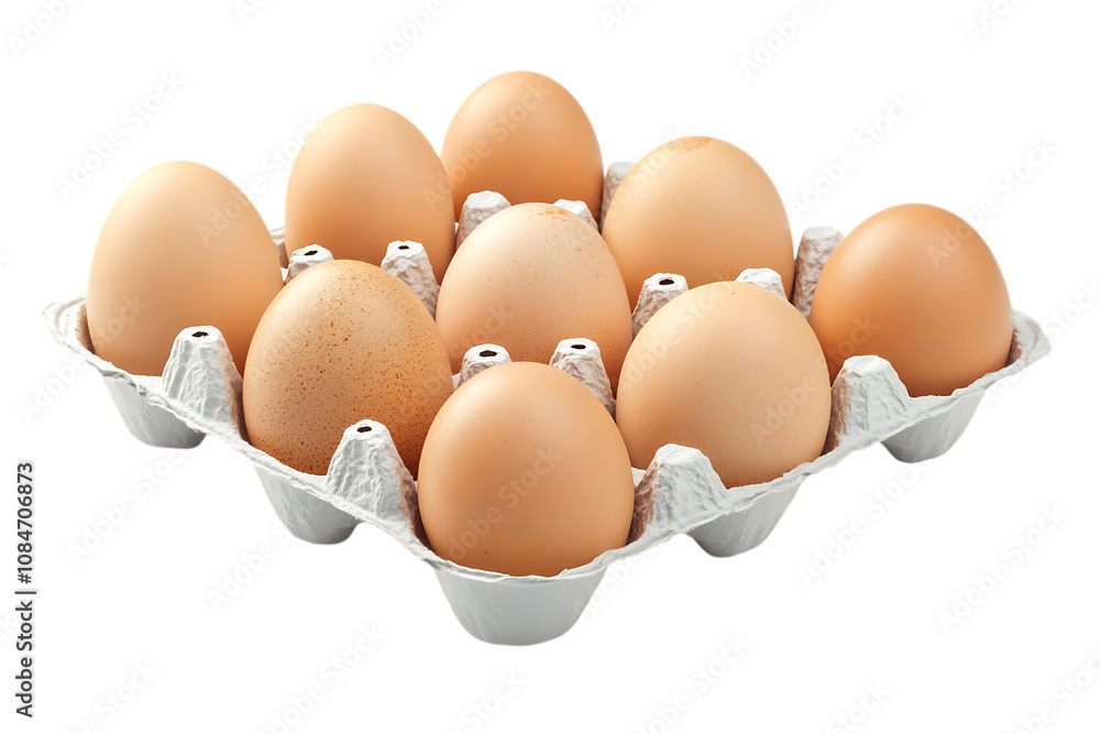 Eggs in pack isolated png on a transparent background Eggs in pack isolated png on a transparent background